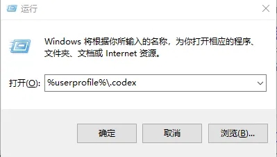Codex 设置截图